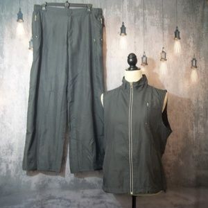Bold Spirit Gray Windbreaker Leisure Suit Large